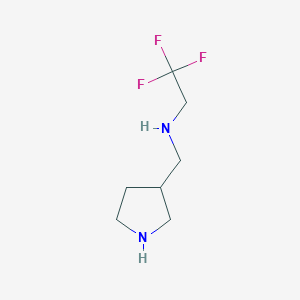 molecular formula C7H13F3N2 B1641029 (Pyrrolidin-3-ylmethyl)(2,2,2-trifluoroethyl)amine 
