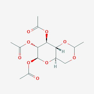 molecular formula C14H20O9 B1641030 1,2,3-TRI-O-ACETYL-4,6-O-ETHYLIDENE-Beta-D-GLUCOPYRANOSE 