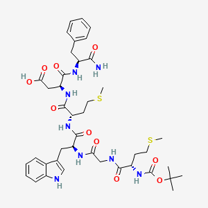 molecular formula C41H56N8O10S2 B1641033 Boc-Met-Gly-Trp-Met-Asp-Phe-NH2 CAS No. 23446-11-9