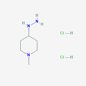 molecular formula C6H17Cl2N3 B1641057 4-肼基-1-甲基哌啶二盐酸盐 CAS No. 53242-78-7