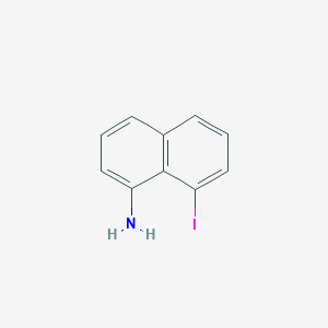 molecular formula C10H8IN B1641063 1-Amino-8-iodonaphthalene 