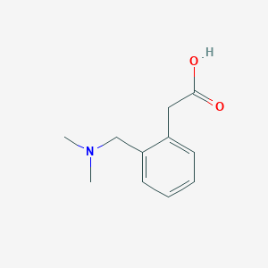molecular formula C11H15NO2 B1641070 2-[(Dimethylamino)methyl]benzeneacetic acid 