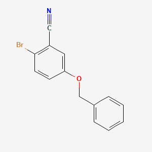 molecular formula C14H10BrNO B1641083 5-(Benzyloxy)-2-bromobenzonitrile 