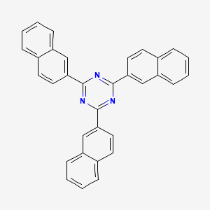 molecular formula C33H21N3 B1641113 2,4,6-Tris(2-naphthyl)-1,3,5-triazine 