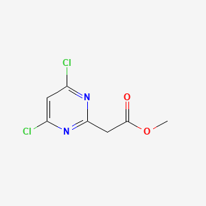 molecular formula C7H6Cl2N2O2 B1641121 Methyl 2-(4,6-dichloropyrimidin-2-yl)acetate 
