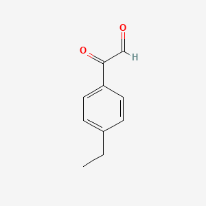 molecular formula C10H10O2 B1641130 2-(4-Ethylphenyl)-2-oxoacetaldehyde 