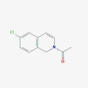 molecular formula C11H10ClNO B1641149 1-(6-Chloroisoquinolin-2(1H)-yl)ethan-1-one 