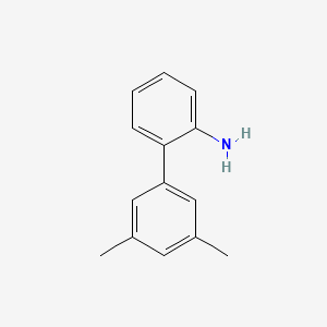 molecular formula C14H15N B1641159 3',5'-Dimethylbiphenyl-2-amine 