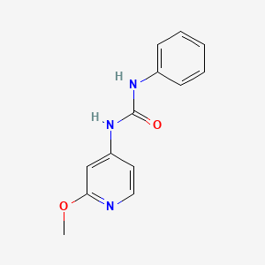 molecular formula C13H13N3O2 B1641171 Urea, N-(2-methoxy-4-pyridinyl)-N'-phenyl- 