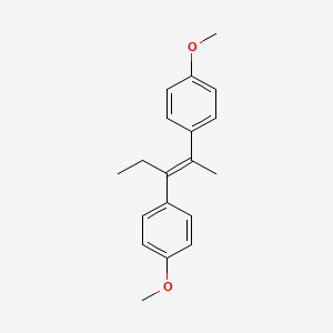 molecular formula C19H22O2 B1641196 1-Methoxy-4-[(E)-2-(4-methoxyphenyl)pent-2-en-3-yl]benzene 