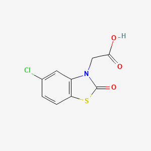 molecular formula C9H6ClNO3S B1641197 (5-Chloro-2-oxo-1,3-benzothiazol-3(2h)-yl)acetic acid 