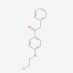 molecular formula C16H15ClO2 B016412 1-[4-(2-氯乙氧基)苯基]-2-苯基乙酮 CAS No. 19561-95-6