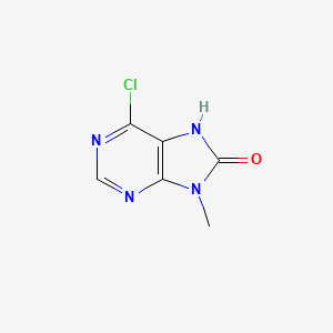molecular formula C6H5ClN4O B1641230 6-Chloro-9-methyl-7H-purin-8(9H)-one CAS No. 84602-79-9