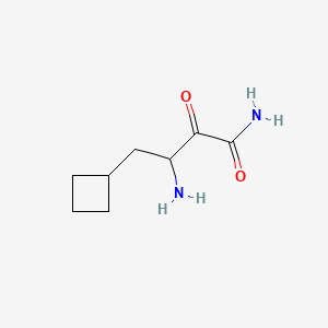 molecular formula C8H14N2O2 B1641236 3-Amino-4-cyclobutyl-2-oxobutanamide 