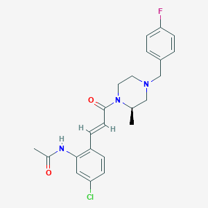 N-[5-Chloro-2-[(1E)-3-[(2R)-4-[(4-fluorophenyl)methyl]-2-methyl-1-piperazinyl]-3-oxo-1-propen-1-YL]phenyl]-acetamide