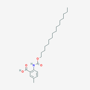 molecular formula C25H41NO4 B1641476 2-(Hexadecoxycarbonylamino)-5-methylbenzoic acid 
