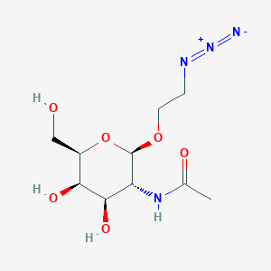 molecular formula C10H18N4O6 B1641479 N-[(2R,3R,4R,5R,6R)-2-(2-azidoethoxy)-4,5-dihydroxy-6-(hydroxymethyl)oxan-3-yl]acetamide CAS No. 142072-15-9