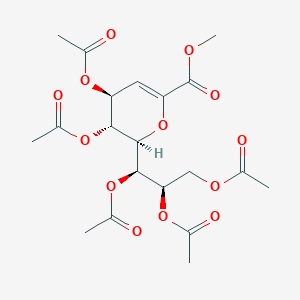 molecular formula C20H26O13 B1641487 methyl (2R,3R,4S)-3,4-diacetyloxy-2-[(1R,2R)-1,2,3-triacetyloxypropyl]-3,4-dihydro-2H-pyran-6-carboxylate 