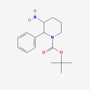 Tert-butyl 3-amino-2-phenylpiperidine-1-carboxylate