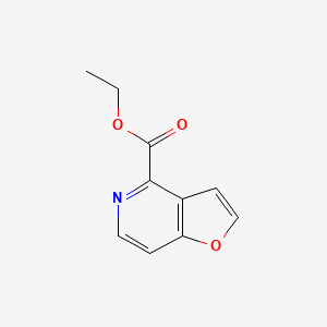 molecular formula C10H9NO3 B1641544 Ethyl furo[3,2-c]pyridine-4-carboxylate 