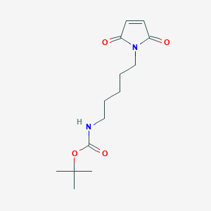 molecular formula C14H22N2O4 B1641558 Tert-butyl N-[5-(2,5-dioxopyrrol-1-yl)pentyl]carbamate 