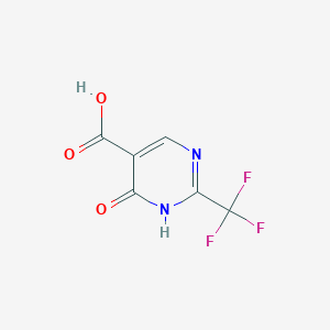 molecular formula C6H3F3N2O3 B1641567 6-Oxo-2-(trifluoromethyl)-1,6-dihydropyrimidine-5-carboxylic acid 