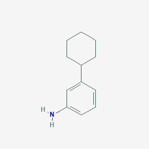 molecular formula C12H17N B1641618 3-Cyclohexylaniline CAS No. 5369-21-1