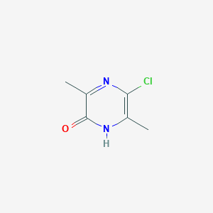 molecular formula C6H7ClN2O B1641648 5-chloro-3,6-dimethyl-1H-pyrazin-2-one 