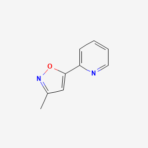 molecular formula C9H8N2O B1641672 3-Methyl-5-(pyridin-2-yl)isoxazole 