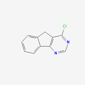 molecular formula C11H7ClN2 B1641676 4-Chloro-5H-indeno[1,2-D]pyrimidine 