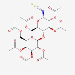 molecular formula C27H35NO17S B1641693 2,3,6,2',3',4',6'-Hepta-O-acetyl-B-D-lactosyl isothiocyanate 