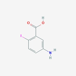 molecular formula C7H6INO2 B1641729 5-Amino-2-iodobenzoic acid 