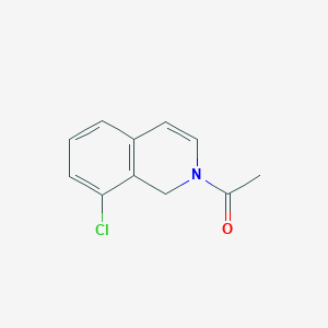 molecular formula C11H10ClNO B1641789 1-(8-Chloroisoquinolin-2(1H)-yl)ethan-1-one 