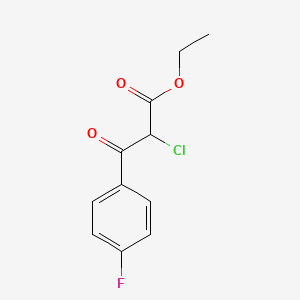 2-Chloro-3-(4-fluoro-phenyl)-3-oxo-propionic acid ethyl ester