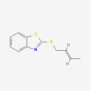 molecular formula C11H11NS2 B1641830 2-(2-Butenylthio)benzo[d]thiazole 