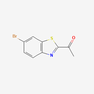 molecular formula C9H6BrNOS B1641838 Ethanone, 1-(6-bromo-2-benzothiazolyl)- 