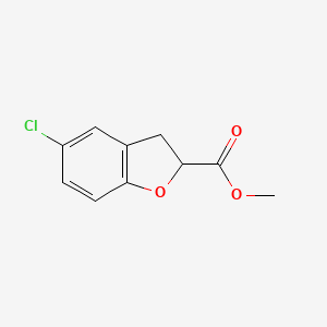 molecular formula C10H9ClO3 B1641856 Methyl 5-chloro-2,3-dihydrobenzofuran-2-carboxylate 