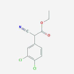 molecular formula C11H9Cl2NO2 B1641860 Ethyl cyano(3,4-dichlorophenyl)acetate 