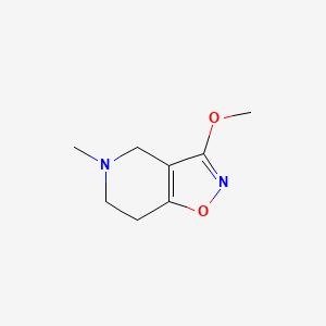 molecular formula C8H12N2O2 B1641868 3-Methoxy-5-methyl-4,5,6,7-tetrahydroisoxazolo[4,5-c]pyridine 