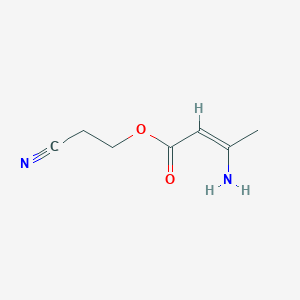molecular formula C7H10N2O2 B1641873 2-氰基乙基 3-氨基巴豆酸酯 CAS No. 43107-08-0