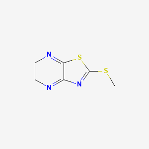 molecular formula C6H5N3S2 B1641878 2-(Methylthio)thiazolo[4,5-b]pyrazine 