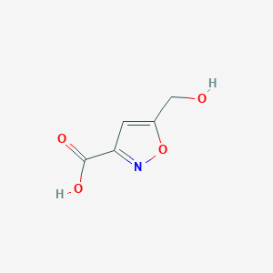 B164188 5-(Hydroxymethyl)isoxazole-3-carboxylic acid CAS No. 139297-56-6