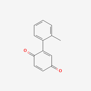 molecular formula C13H10O2 B1641894 2,5-Cyclohexadiene-1,4-dione, 2-(methylphenyl)- CAS No. 102938-81-8