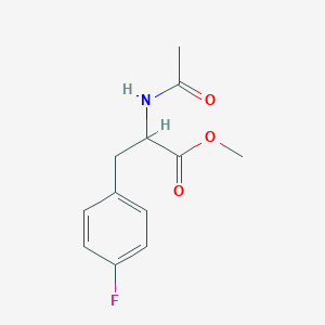 molecular formula C12H14FNO3 B1641903 AC-DL-PHE(4-F)-OME CAS No. 875686-97-8