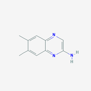 molecular formula C10H11N3 B1641918 6,7-Dimethylquinoxalin-2-amine 