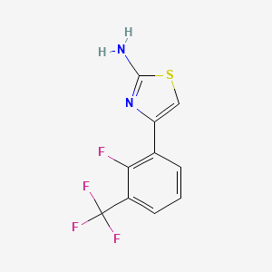 4-(2-Fluoro-3-(trifluoromethyl)phenyl)thiazol-2-amine