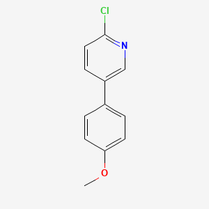 molecular formula C12H10ClNO B1641928 2-Chloro-5-(4-methoxyphenyl)pyridine 
