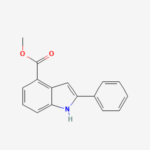 1h-Indole-4-carboxylic acid,2-phenyl-,methyl ester