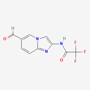 2,2,2-trifluoro-N-(6-formylimidazo[1,2-a]pyridin-2-yl)acetamide