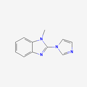 molecular formula C11H10N4 B1641980 2-(1H-Imidazol-1-yl)-1-methyl-1H-benzimidazole 